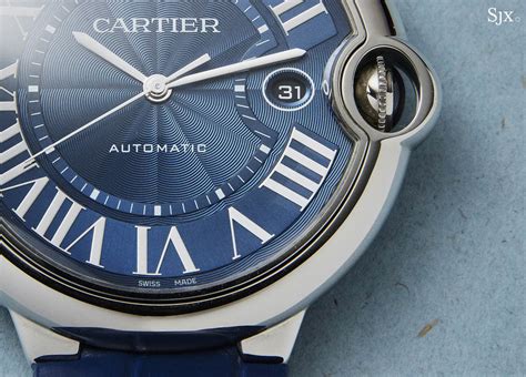 cartier blue balloon 42mm|cartier ballon bleu iced out.